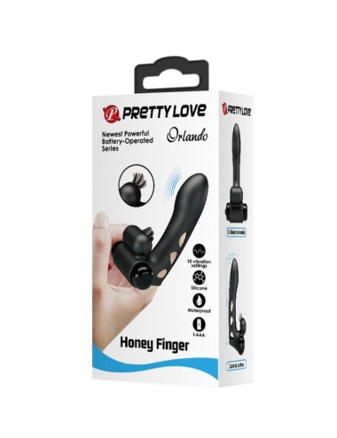 PRETTY LOVE - ORLANDO BLACK VIBRATOR FINGER COVER