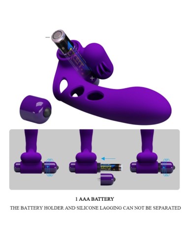 PRETTY LOVE - ORLANDO PURPLE VIBRATOR FINGER COVER