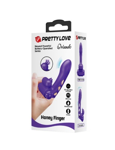 PRETTY LOVE - ORLANDO PURPLE VIBRATOR FINGER COVER