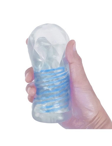 PRETTY LOVE - SMALL MASTURBATOR WITH BLUE SPIRALS