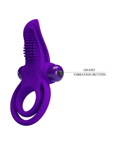 PRETTY LOVE - PURPLE VIBRATING PENIS RING