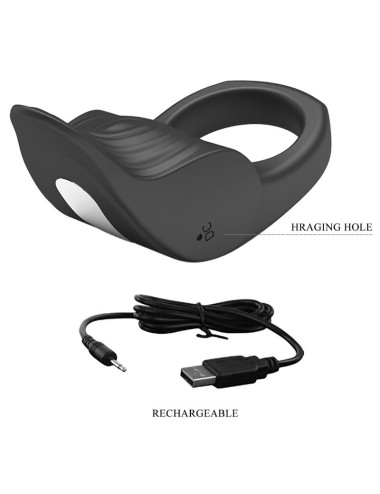 PRETTY LOVE - SUSANNA VIBRATING PENIS RING BLACK