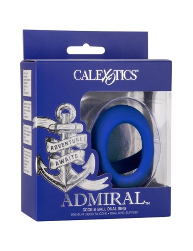 ADMIRAL - COCK BALL DUAL RING BLUE