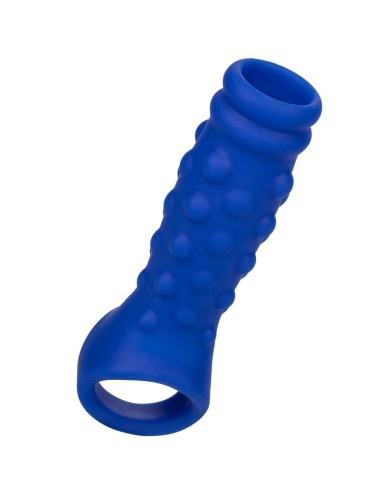 ADMIRAL - BEADED PENIS COVER LIQUID SILICONE BLUE