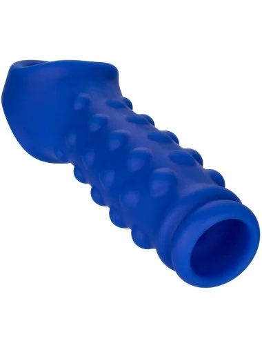 ADMIRAL - BEADED PENIS COVER LIQUID SILICONE BLUE