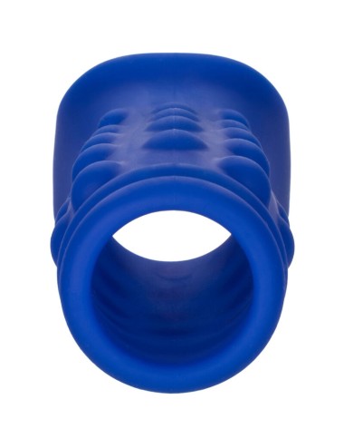 ADMIRAL - BEADED PENIS COVER LIQUID SILICONE BLUE