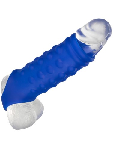 ADMIRAL - BEADED PENIS COVER LIQUID SILICONE BLUE