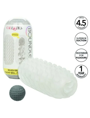 CALIFORNIA EXOTICS - BOUNDLESS REVERSIBLE SQUISHY BALL STROKE YELLOW