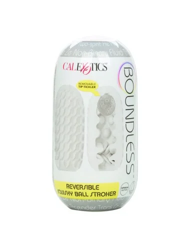 CALIFORNIA EXOTICS - BOUNDLESS REVERSIBLE SQUISHY BALL STROKE YELLOW