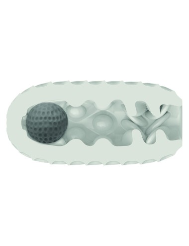CALIFORNIA EXOTICS - BOUNDLESS REVERSIBLE SQUISHY BALL STROKE YELLOW