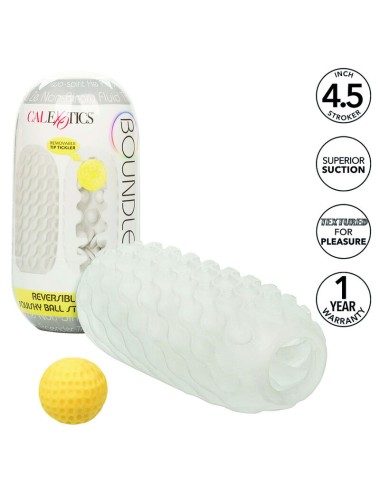 CALIFORNIA EXOTICS - BOUNDLESS REVERSIBLE SQUISHY BALL STROKE GREY