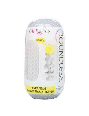 CALIFORNIA EXOTICS - BOUNDLESS REVERSIBLE SQUISHY BALL STROKE GREY