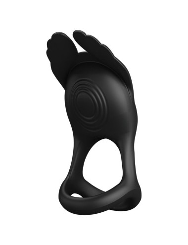 PRETTY LOVE - VIBRANT PENIS RING 7 VIBRATIONS BLACK SILICONE