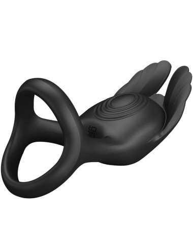 PRETTY LOVE - VIBRANT PENIS RING 7 VIBRATIONS BLACK SILICONE