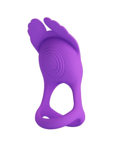 PRETTY LOVE - VIBRANT PENIS RING 7 VIBRATIONS PURPLE SILICONE