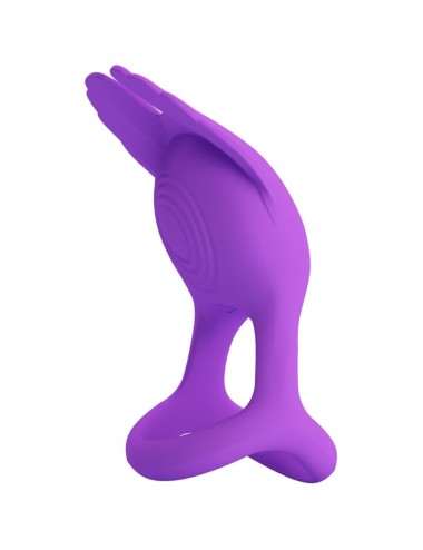 PRETTY LOVE - VIBRANT PENIS RING 7 VIBRATIONS PURPLE SILICONE