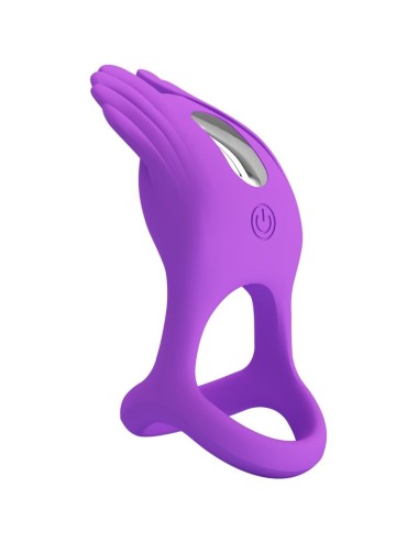 PRETTY LOVE - VIBRANT PENIS RING 7 VIBRATIONS PURPLE SILICONE
