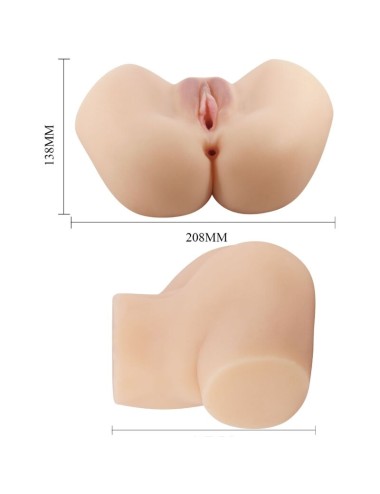 CRAZY BULL - REALISTIC VAGINA AND ANUS HAILEY VIBRATOR