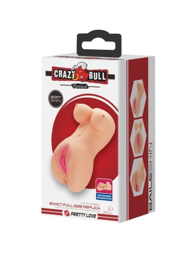 CRAZY BULL - REALISTIC VAGINA AND ANUS HANNAH VIBRATOR