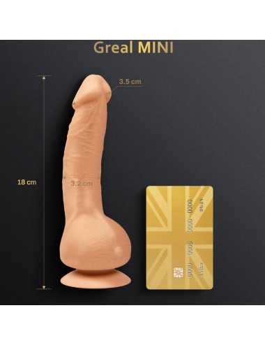 G-VIBE - GREAL MINI VIBRATOR DILDO NATURAL SILICONE