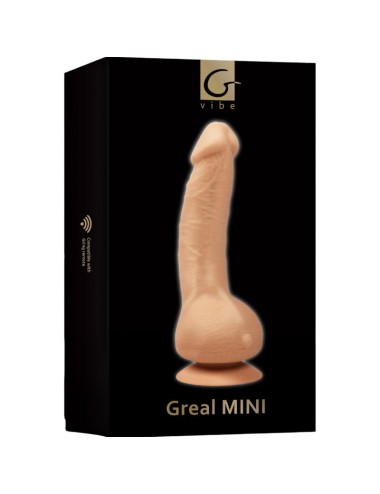 G-VIBE - GREAL MINI VIBRATOR DILDO NATURAL SILICONE