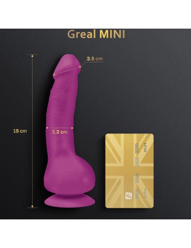 G-VIBE - GREAL MINI FUCHSIA SILICONE VIBRATOR DILDO