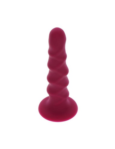 GET REAL - RIBBED DONG 12 CM RED