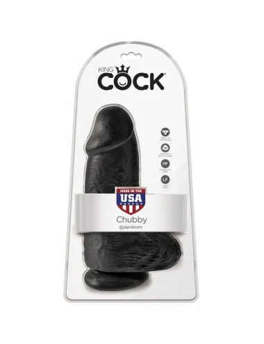 KING COCK - CHUBBY REALISTIC PENIS 23 CM BLACK