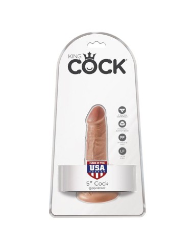 KING COCK - REALISTIC PENIS 12 CM CARAMEL