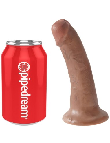 KING COCK - REALISTIC PENIS 15 CM CARAMEL