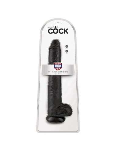 KING COCK - REALISTIC PENIS WITH BALLS 30.5 CM BLACK