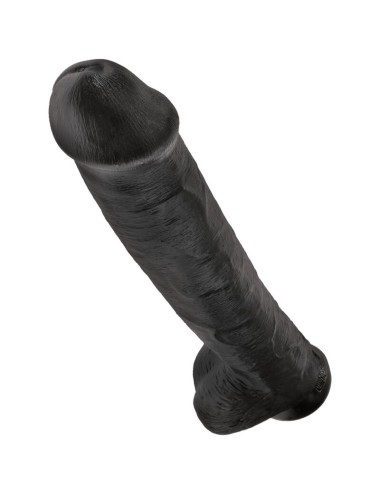 KING COCK - REALISTIC PENIS WITH BALLS 34.2 CM BLACK