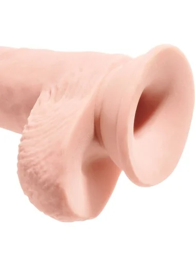 KING COCK - REALISTIC PENIS WITH BALLS 19.4 CM LIGHT