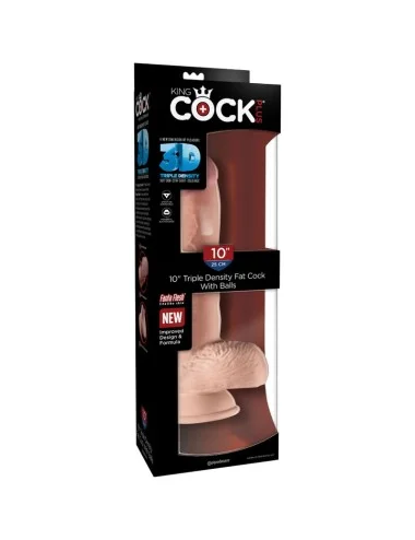 KING COCK - REALISTIC PENIS WITH BALLS 19.4 CM LIGHT