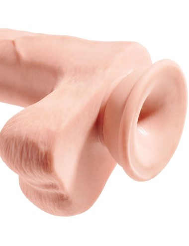 KING COCK - REALISTIC PENIS WITH BALLS 3D 24.8 CM LIGHT