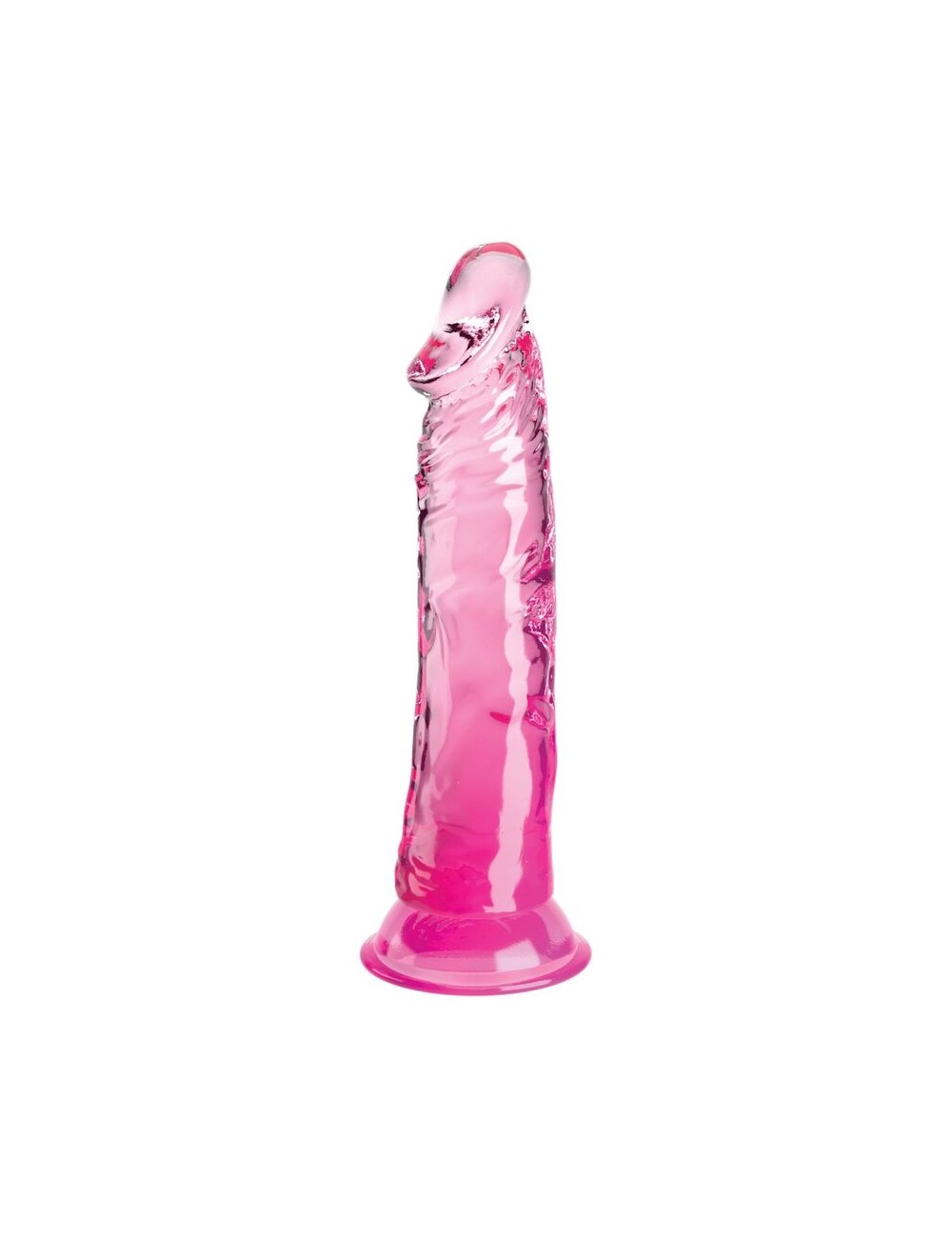KING COCK - CLEAR REALISTIC PENIS 19.7 CM PINK
