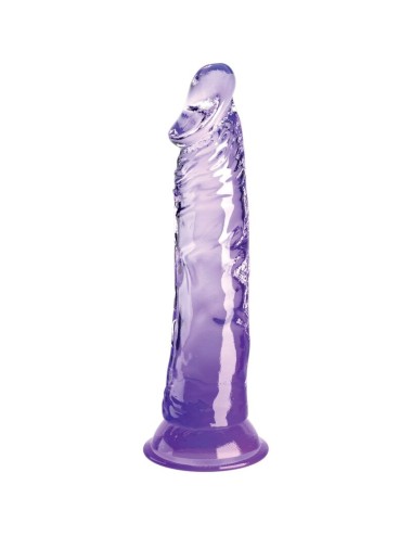 KING COCK - CLEAR REALISTIC PENIS 19.7 CM PURPLE