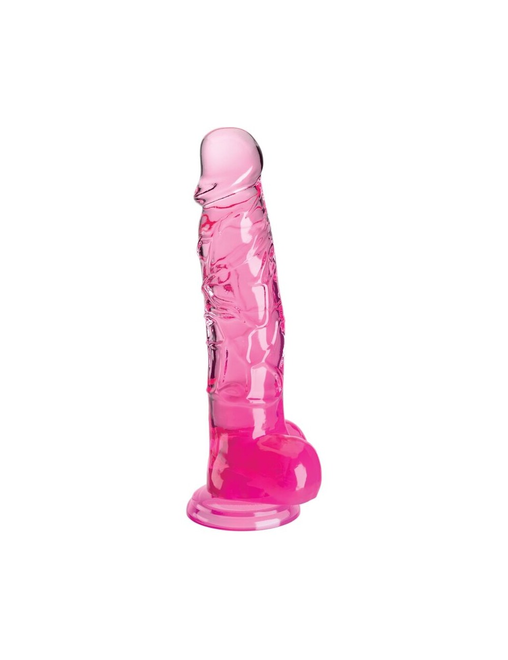 KING COCK - CLEAR REALISTIC PENIS WITH BALLS 16.5 CM PINK KING COCK - CLEAR REALISTIC PENIS WITH BALLS 16.5 CM PINK