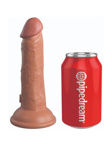 KING COCK - ELITE REALISTIC SILICONE DILDO 15.2 CM CARAMEL