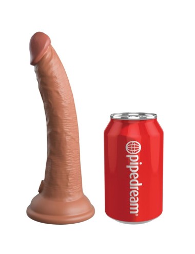 KING COCK - ELITE REALISTIC SILICONE DILDO 17.8 CM CARAMEL