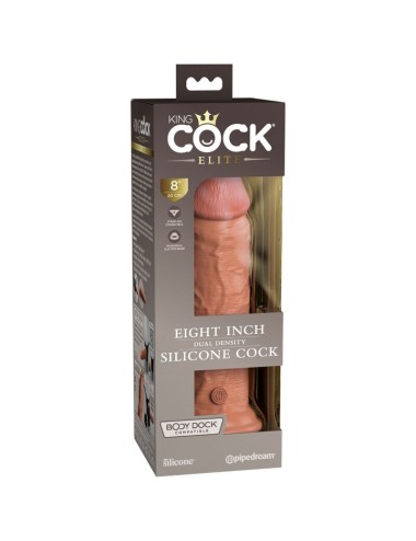 KING COCK - ELITE REALISTIC SILICONE DILDO 20.3 CM CARAMEL