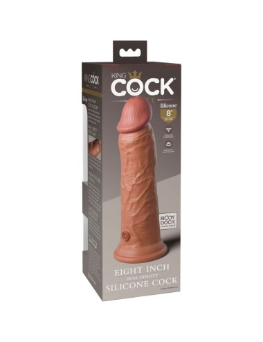 KING COCK - ELITE REALISTIC SILICONE DILDO 20.3 CM CARAMEL