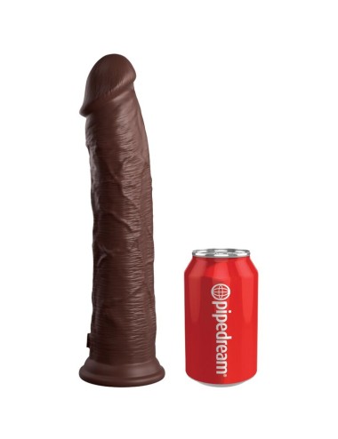 KING COCK - ELITE REALISTIC SILICONE DILDO 28 CM BROWN