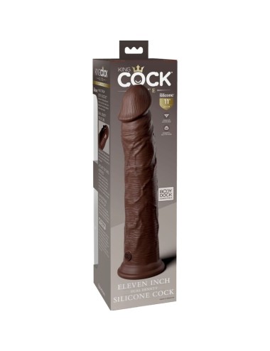 KING COCK - ELITE REALISTIC SILICONE DILDO 28 CM BROWN