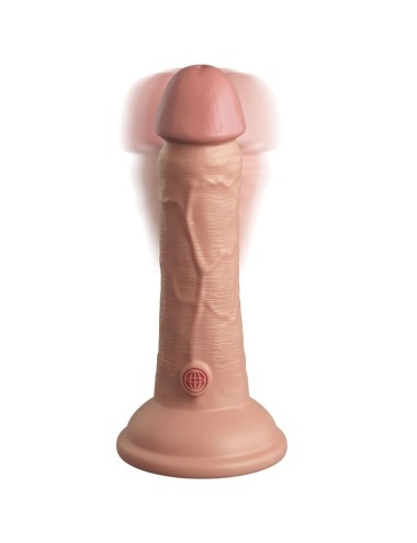 KING COCK - ELITE REALISTIC DILDO VIBRATING & SILICONE 15.2 CM