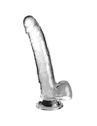 KING COCK - CLEAR DILDO WITH TESTICLES 20.3 CM TRANSPARENT