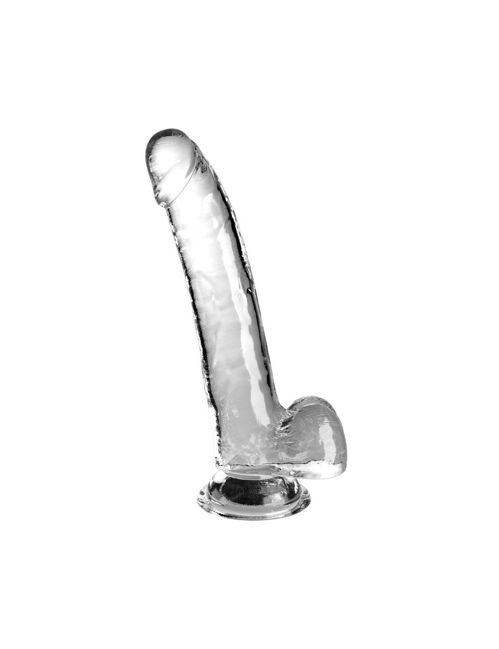 KING COCK - CLEAR DILDO WITH TESTICLES 20.3 CM TRANSPARENT