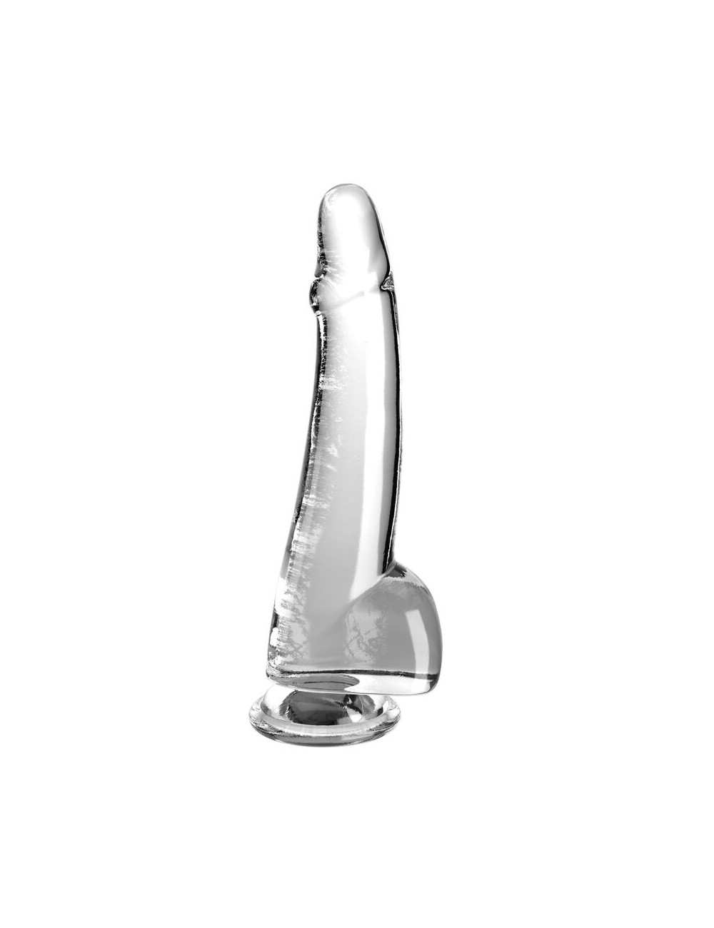 KING COCK - CLEAR DILDO WITH TESTICLES 19 CM TRANSPARENT