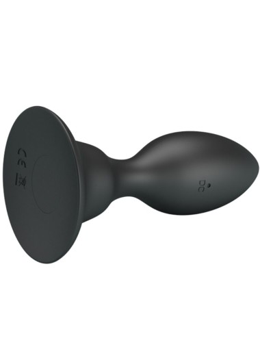 MR PLAY - ANAL PLUG WITH VIBRATION BLACK REMOTE CONTROL