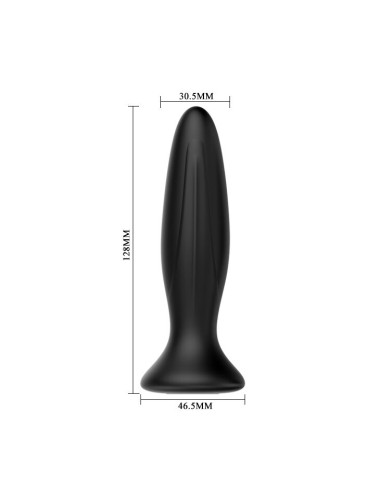 MR PLAY - RECHARGEABLE BLACK VIBRATOR ANAL PLUG